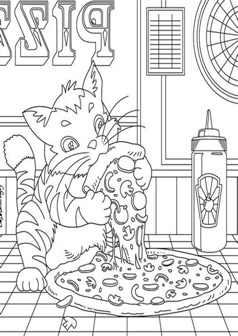 Free & Easy To Print Pizza Coloring Pages - Tulamama