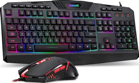 Redragon S101 Wired Gaming Keyboard And Mouse Combo Rgb Backlit Gaming