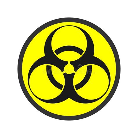 Biohazard Icon Warning Sign Of Virus Vector Biohazard Symbol Isolated