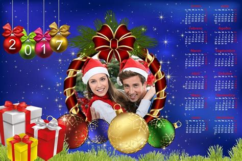 Calendarios Para Photoshop Calendario Del 2017 De Navidad Para