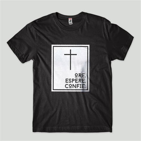 Camiseta Evangelica Cristã Camisa Gospel Ore Espere Confie Elo7