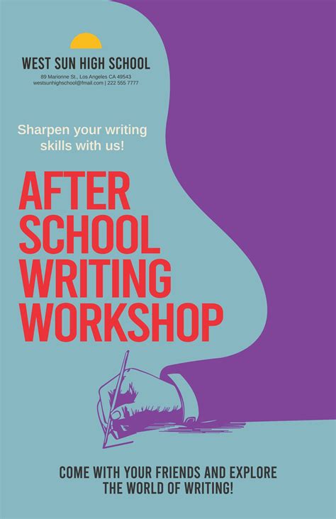Simple After School Poster In Psd Word Publisher Illustrator Download