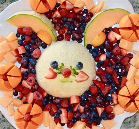 Funny Bunny Fruit Platter Kid Friendly This Delicious House