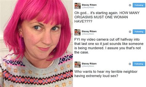 stacey ritzen live tweets neighbor s loud sex and even includes audio daily mail online