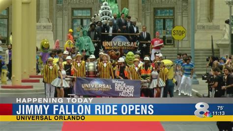 Jimmy Fallon Ride Opens At Universal Orlando Youtube