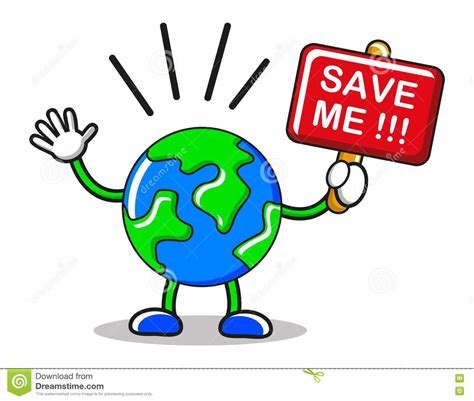 Save The Earth Stock Vector Illustration Of Industry