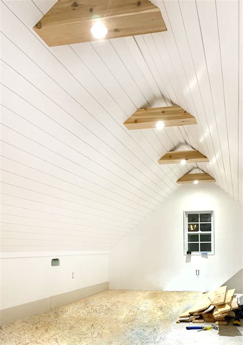 How To Install Shiplap Ceiling Shelly Lighting