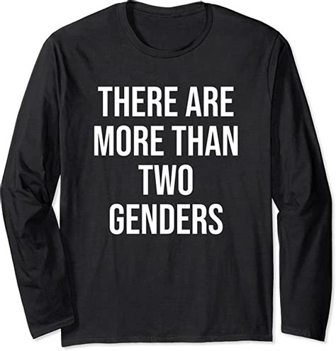 There Are More Than Two Genders Shirtgender Reveal Shirts Long Sleeve T Shirt Uk