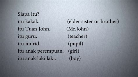 Learn Indonesian Language Lesson 1 Part 2 Youtube
