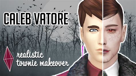Realistic Townie Makeover Caleb Vatore Sims 4 Cas Sims 4 Vampire