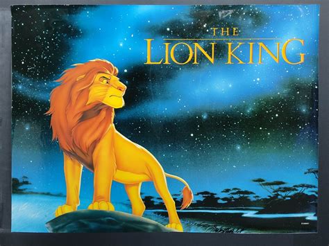 Vintage Posters 1990 To 1999 Lion King 1994 Landscape Poster