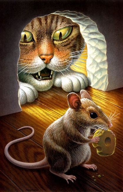 This Art Cat And Mouse By Artist John Thompson Won Clouds Choice