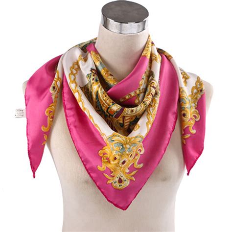 New Womens Elegant Large Head Scarves Soft Silk Square Scarf Shawl Bandana S Ebay