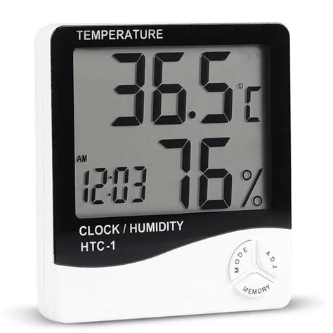 Sala interior LCD Temperatura Digital Medidor de Umidade Termômetro