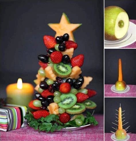 Learn these names of vegetables and fruits to enhance your vocabulary words in english. Creative Ideas - DIY Fruit and Vegetable Christmas Tree