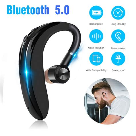 Bluetooth Headset Wireless Earpiece Bluetooth 50 For Cell Phones In