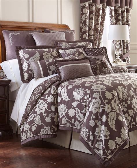 Waterford Adelisa Plum Queen Comforter Bed Bed Comforters Plum Bedding