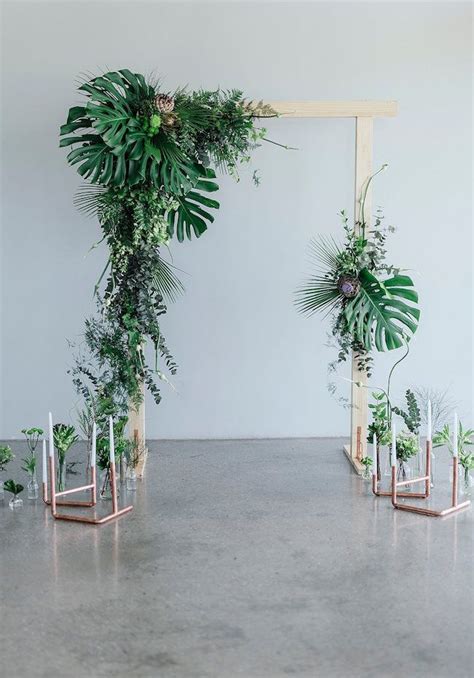 Gorgeously Fresh Greenery And Copper Wedding Ideas Wedding Arch