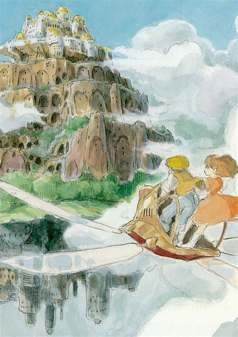 Castle In The Sky Miyazaki Studio Ghibli Poster Studio Ghibli Art