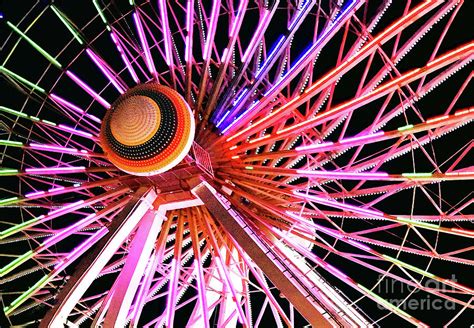 Ferris Wheel Light Show Art 1 Photograph By Regina Geoghan Fine Art