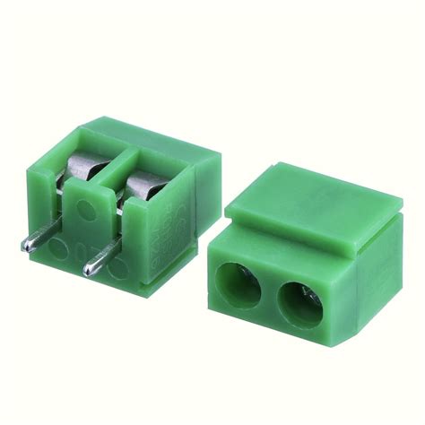 Endless Automations 2 Pin Screw Terminal Block Connectors Green 5mm