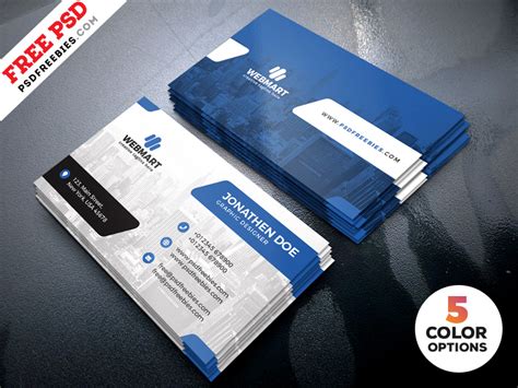 We are in digital era and engaging with lots of people through networking sites on social media which as become most in order to design a well designed a printed card you need to search a good designer and also need to pay a good amount to them. Clean Business Card Templates PSD - Free Download ...