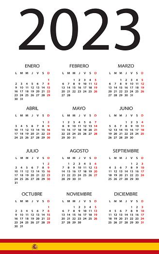 Ilustración De Calendario 2023 Año Ilustración Vectorial Versión En