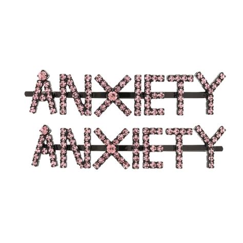 Anxiety Pink Hair Pins Ashley Williams