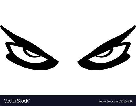 Angry Eyes Royalty Free Vector Image Vectorstock