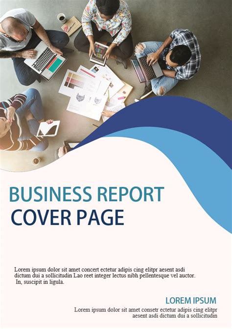 14 Beautiful Business Report Cover Page Templates In Ms Word