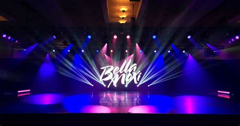 Event Production Lighting Design At Bella Moxi Orange Thread Live