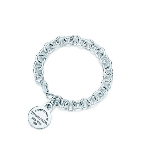 Return To Tiffany® Round Tag Bracelet In Sterling Silver Medium