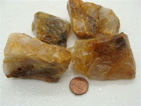 Golden Quartz Gemsbymail Rough Stones