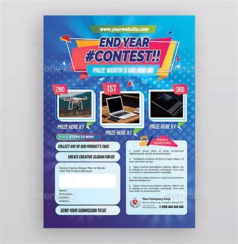 Contest Flyer Templates 52 Psd Ai Indesign Word Files Free
