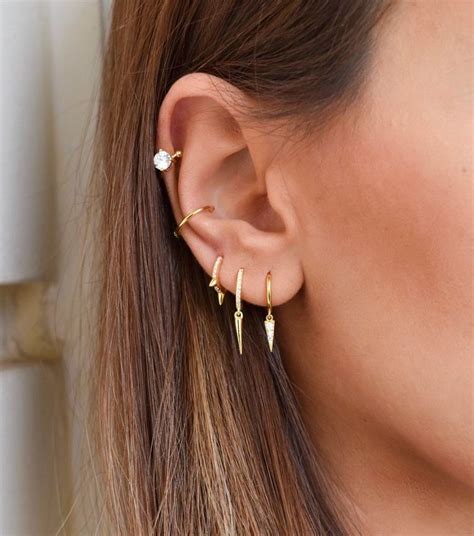 Spiked Hoop Earrings In Spike Hoop Earrings Earings Piercings