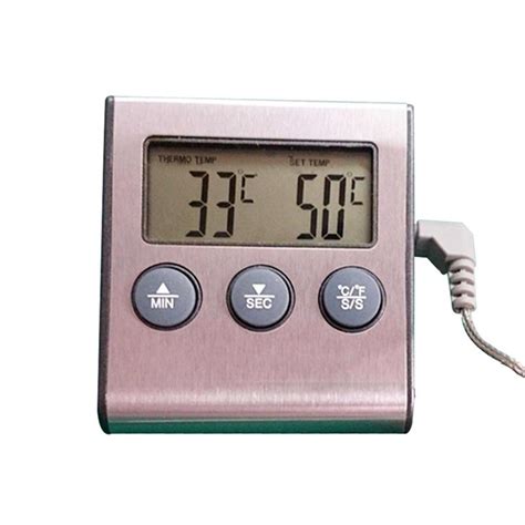 Meat Thermometer Digital Oven Thermometer Timer With Probe Instant Read