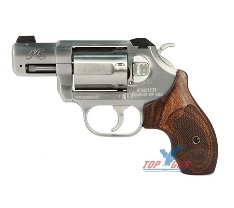Kimber K6s Stainless Revolver 38 Spl 2 Wood Grips Top Gun Supply