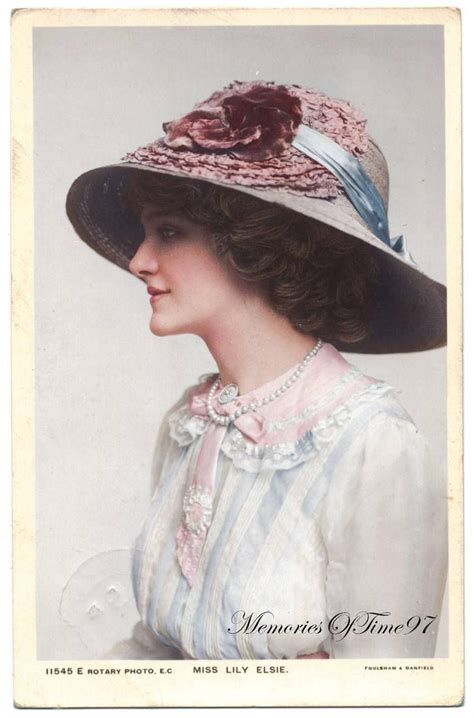 Edwardian Actress Miss Lily Elsie By Memoriesoftime97