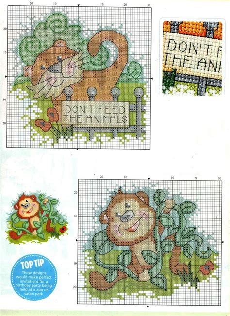 This zoo crochet blanket pattern only requires three crochet stitches: 7 best images about Cross Stitch - Zoo on Pinterest ...