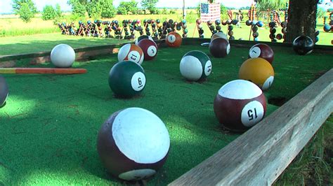 Traveling Oklahoma Bowling Ball Yard Art Is World Famous Ktul