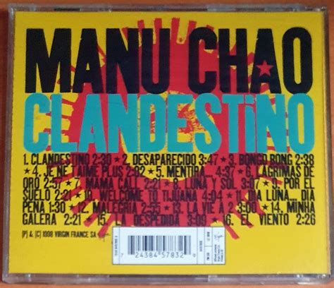 Manu Chao Clandestino 1998 Cd 2el