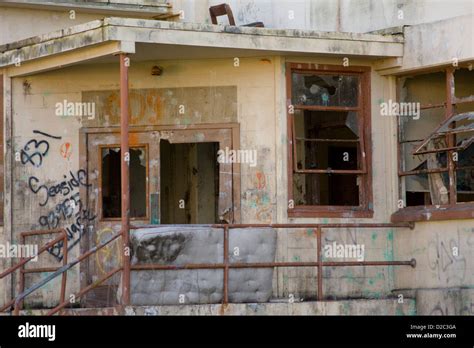 A Vandalized Abandoned Building At Fort Ord In Seaside California