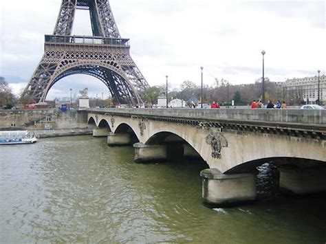 Eiffel Tower Bridge Bridge Leading Towards The Eiffel Towe