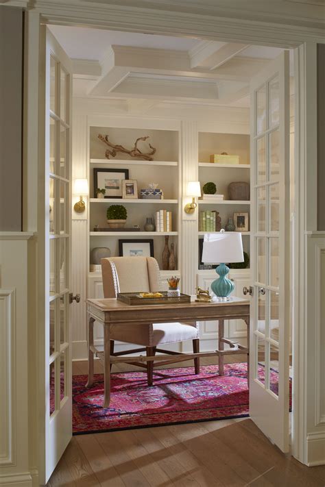 Highland French Doors Lead You Into This Elegant Home Office Floor