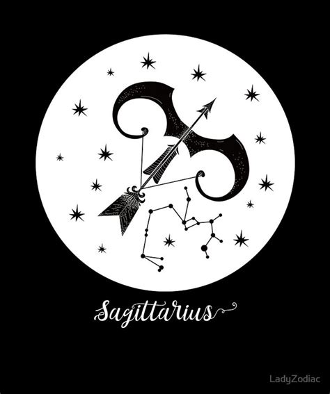 Dreamy Sagittarius The Archer Constellation Zodiac Aesthetic Poster By