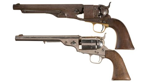 Two Revolvers Colt 1860 Army And Colt Open Top Rock Island Auction
