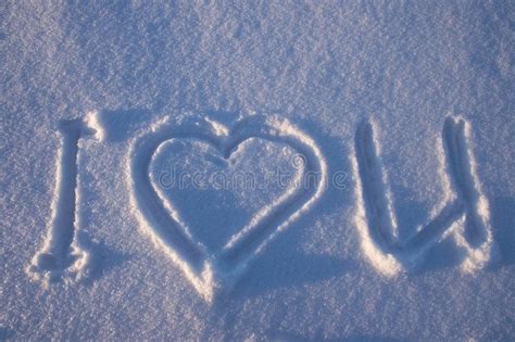 I Love You Written On A Snow Stock Photo In 2021 I Love You Photo