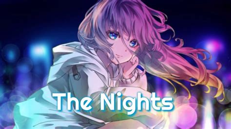 Nightcore↬the Nights Female Version Lyrics Avicii Youtube