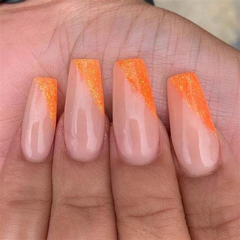 43 Of The Best Orange Nail Art Ideas And Designs Page 4 Of 4 Stayglam In 2021 Orange Nails
