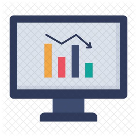 Computer Chart Icon Download In Flat Style